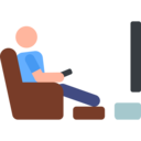 man,entertainment,people,person,humanpictos,free time,watching tv ok 